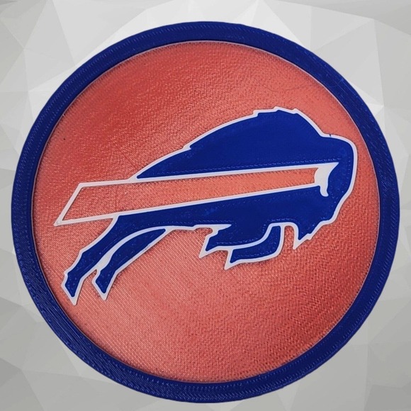 COPY - Buffalo Bills Round Coasters set of 4 NFL team logo non slip coaster Bil… - Picture 5 of 8